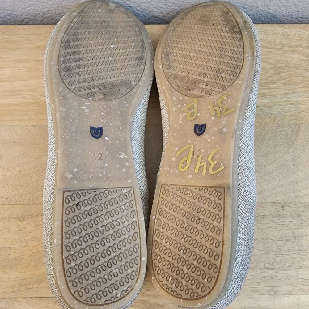 Rothy's Shoes Womens Size 12 Beige Point Flats Sustainable Washable Comfort - Picture 11 of 11
